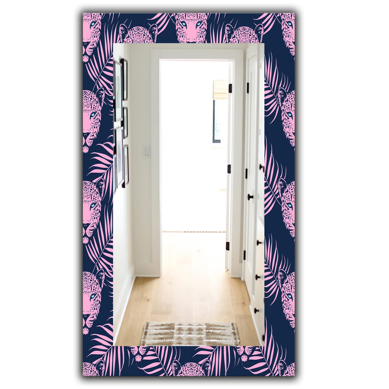 Leopard 2 - Bohemian and Eclectic Mirror - Vanity Mirror