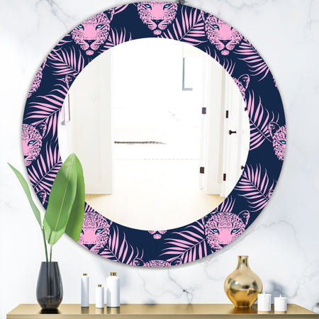 Leopard 2 - Bohemian and Eclectic Mirror - Oval or Round Wall Mirror