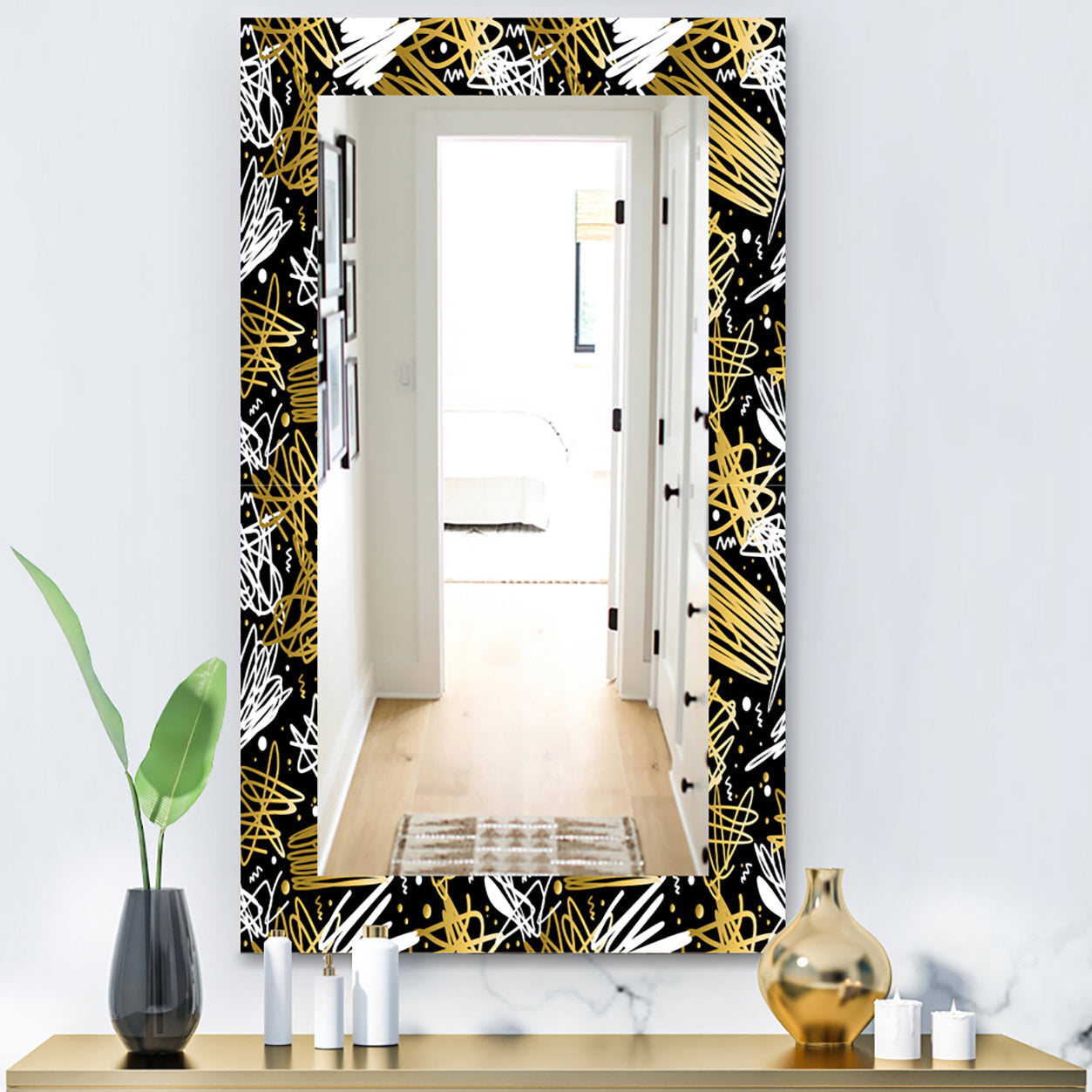 Obsidian Impressions 5 - Modern Mirror - Wall Mirror