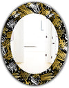 Obsidian Impressions 5 - Modern Mirror - Oval or Round Wall Mirror