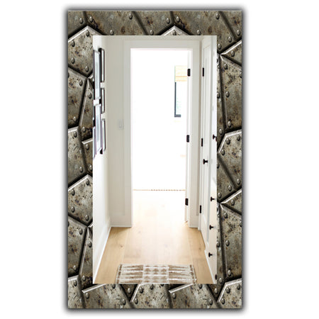 Armor Texture - Bohemian & Eclectic Mirror - Modern Wall Mirror
