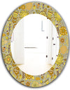 Yellow Moods 22 - Modern Mirror - Oval or Round Wall Mirror