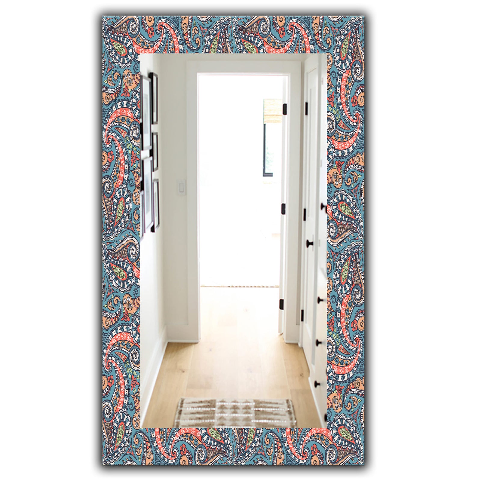Paisley 14 - Bohemian and Eclectic Mirror - Modern Wall Mirror