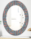 Paisley 14 - Bohemian and Eclectic Mirror - Oval or Round Wall Mirror