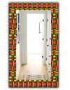 African Pattern - Bohemian and Eclectic Mirror - Vanity Mirror