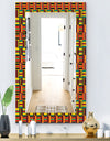 African Pattern - Bohemian and Eclectic Mirror - Vanity Mirror