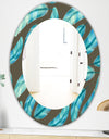 Feathers 27 - Mid-Century Mirror - Oval or Round Wall Mirror
