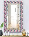 Floral Abstract Pattern - Bohemian and Eclectic Mirror - Modern Wall Mirror