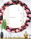 Flamingo 3 - Bohemian and Eclectic Mirror - Oval or Round Wall Mirror