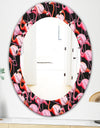 Flamingo 3 - Bohemian and Eclectic Mirror - Oval or Round Wall Mirror