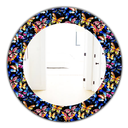 Butterfly 2 - Modern Mirror - Oval or Round Wall Mirror