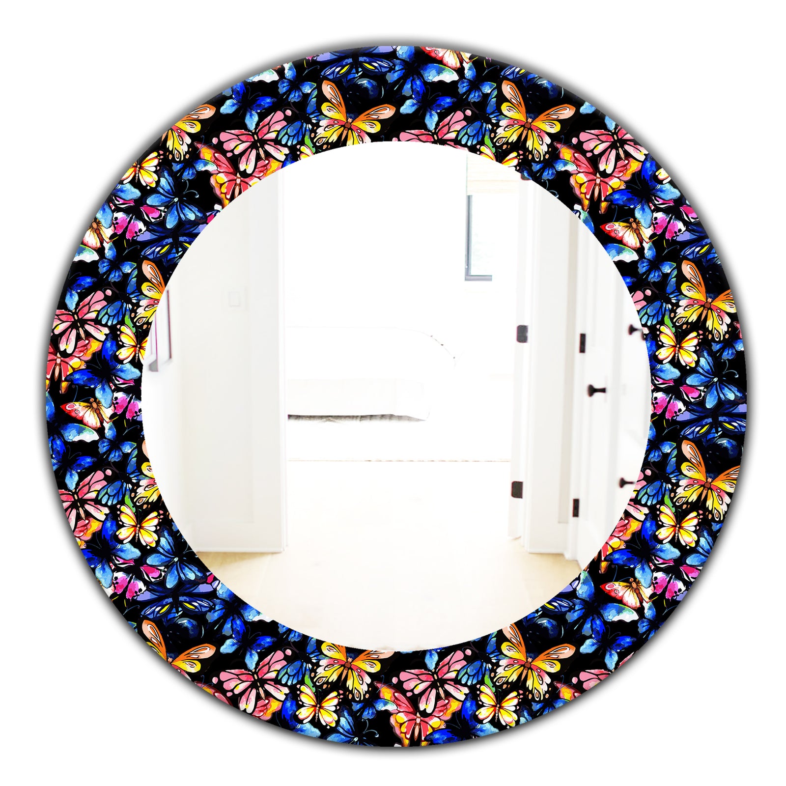 Butterfly 2 - Modern Mirror - Oval or Round Wall Mirror