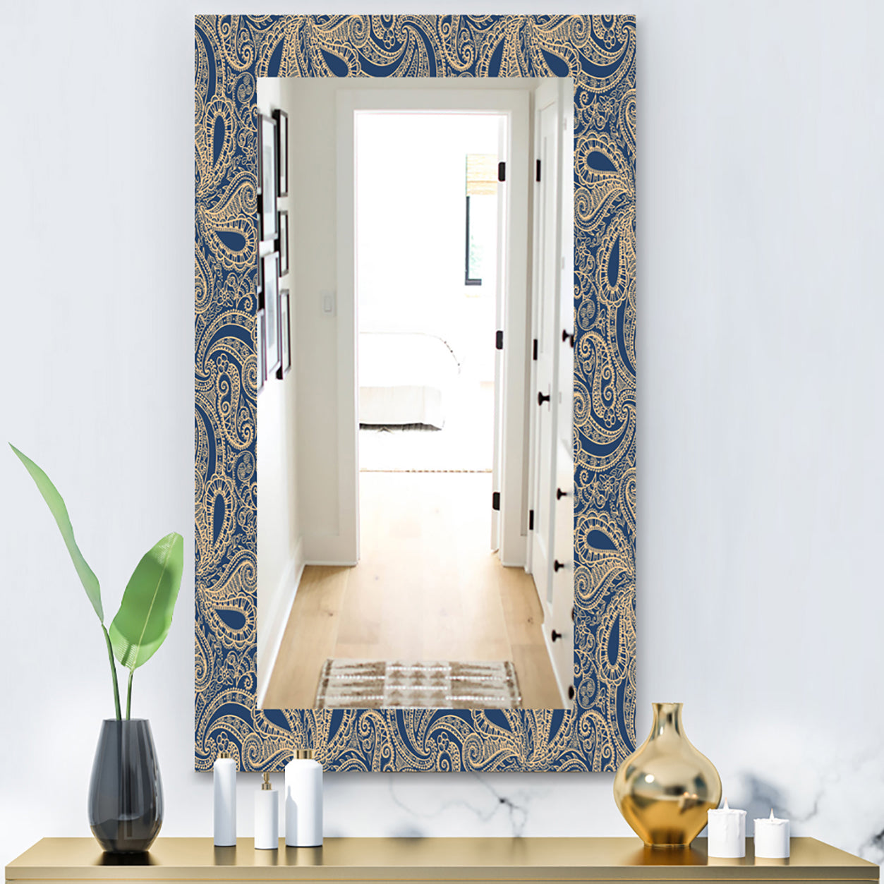 Lace Pattern - Bohemian and Eclectic Mirror - Vanity Mirror