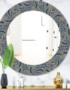 Lace Pattern - Bohemian and Eclectic Mirror - Oval or Round Wall Mirror