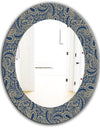 Lace Pattern - Bohemian and Eclectic Mirror - Oval or Round Wall Mirror