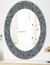 Lace Pattern - Bohemian and Eclectic Mirror - Oval or Round Wall Mirror