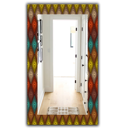 Triangular Colourfields 14 - Modern Mirror - Wall Mirror