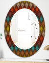 Triangular Colourfields 14 - Modern Mirror - Oval or Round Wall Mirror