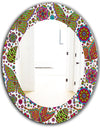 Butterfly 3 - Bohemian & Eclectic Mirror - Oval or Round Wall Mirror