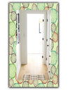 Pattern With Tree Rings - Bohemian and Eclectic Mirror - Modern Wall Mirror