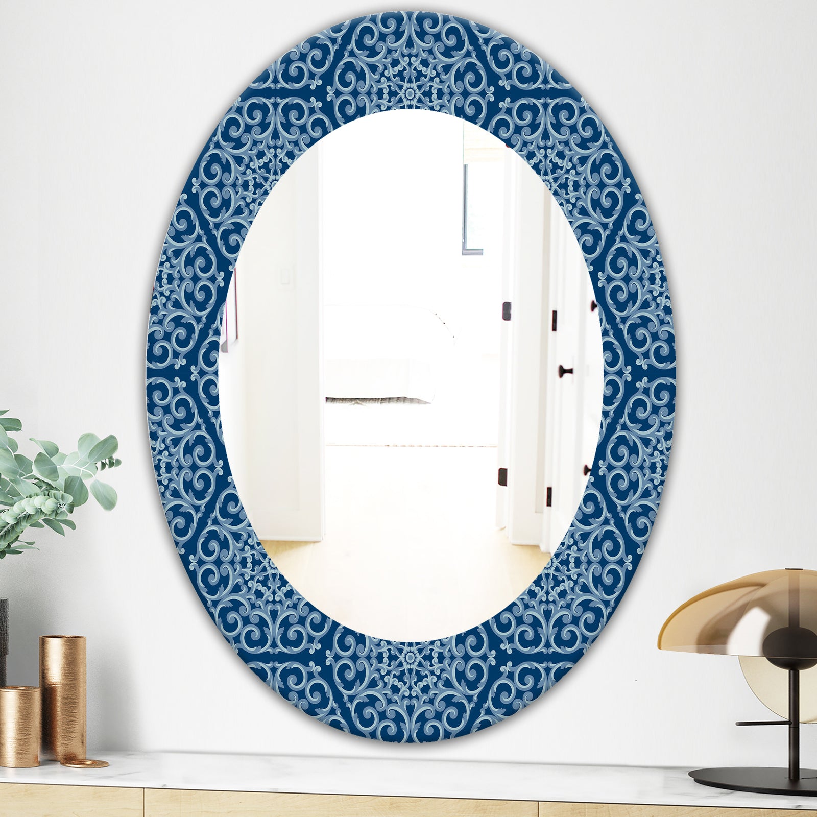 Porch & Den 'Vintage Pattern - Modern Mirror