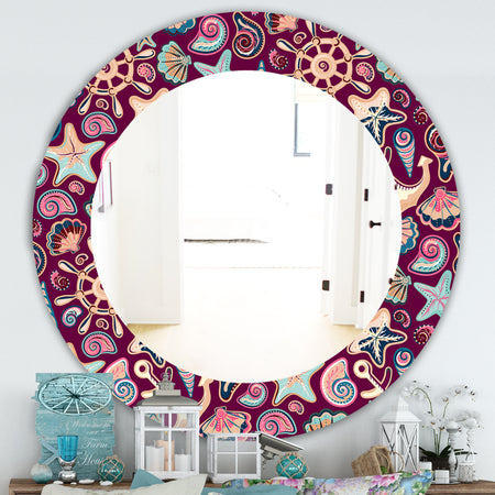 Costal Creatures 13 - Traditional Mirror - Oval or Round Wall Mirror