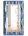 Patchwork Pattern With Roses - Traditional Mirror - Wall Mirror