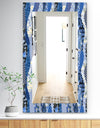 Patchwork Pattern With Roses - Traditional Mirror - Wall Mirror