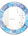 Sea Motif Pattern - Traditional Mirror - Oval or Round Wall Mirror
