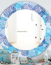 Sea Motif Pattern - Traditional Mirror - Oval or Round Wall Mirror