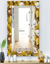 Tropical Pattern With Coconuts and Flowers - Bohemian and Eclectic Mirror - Wall Mirror