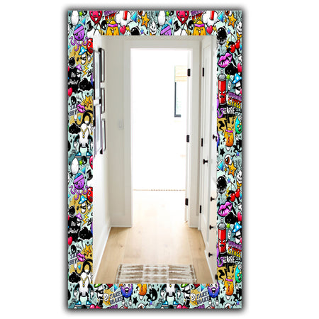Graffiti Texture - Modern Mirror - Wall Mirror
