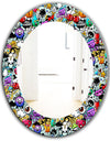 Graffiti Texture - Modern Mirror - Oval or Round Wall Mirror