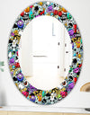 Graffiti Texture - Modern Mirror - Oval or Round Wall Mirror