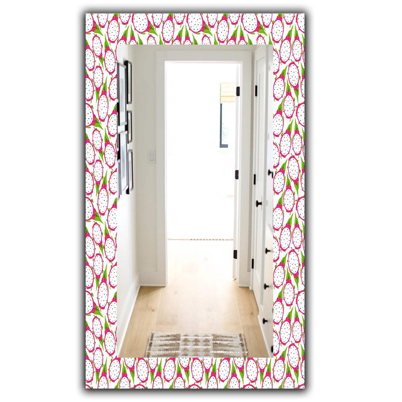 Tropical Pattern I - Bohemian and Eclectic Mirror - Vanity Mirror