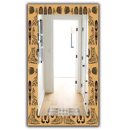 Ethnic Mask - Bohemian and Eclectic Mirror - Wall Mirror