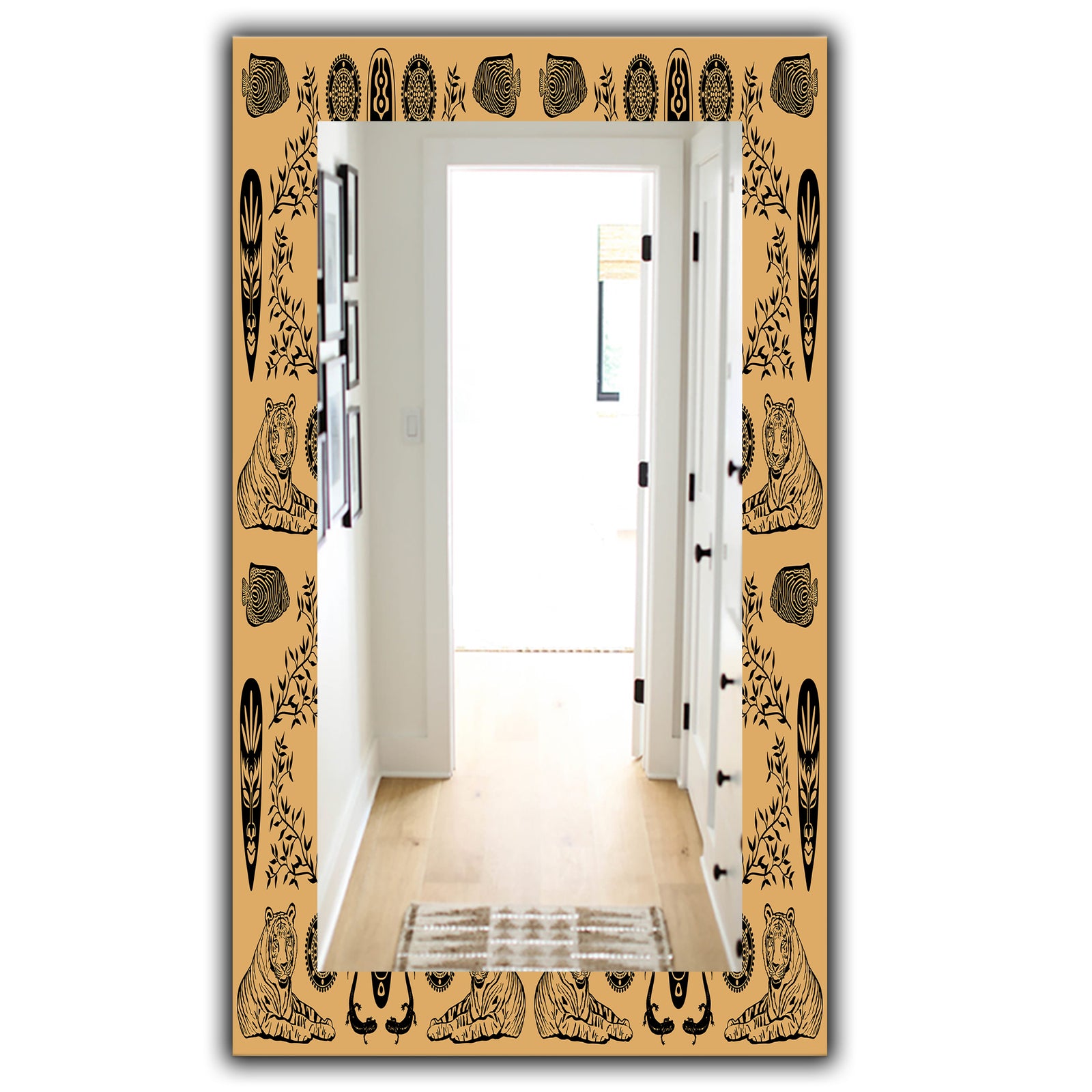 Ethnic Mask - Bohemian and Eclectic Mirror - Wall Mirror