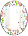Costal Creatures 14 - Traditional Mirror - Oval or Round Wall Mirror