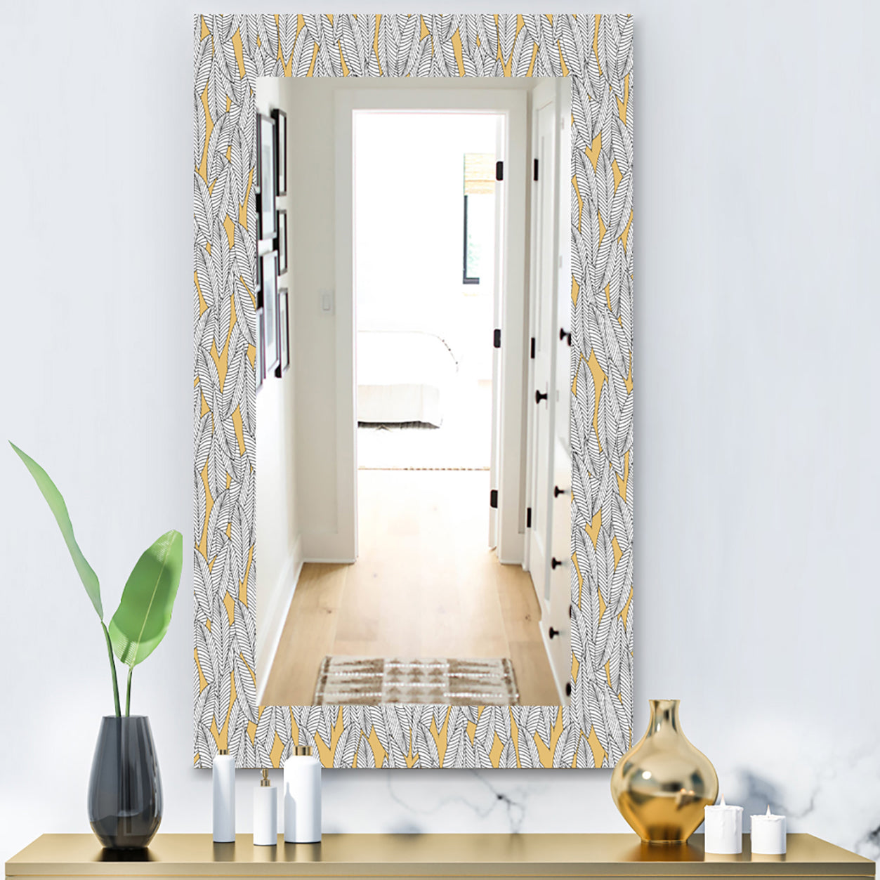 Leaves - Modern Mirror - Vanity Mirror