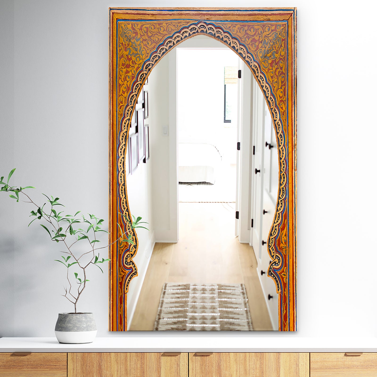 Ancient Door Morroco - Traditional Mirror - Large Wall Mirror