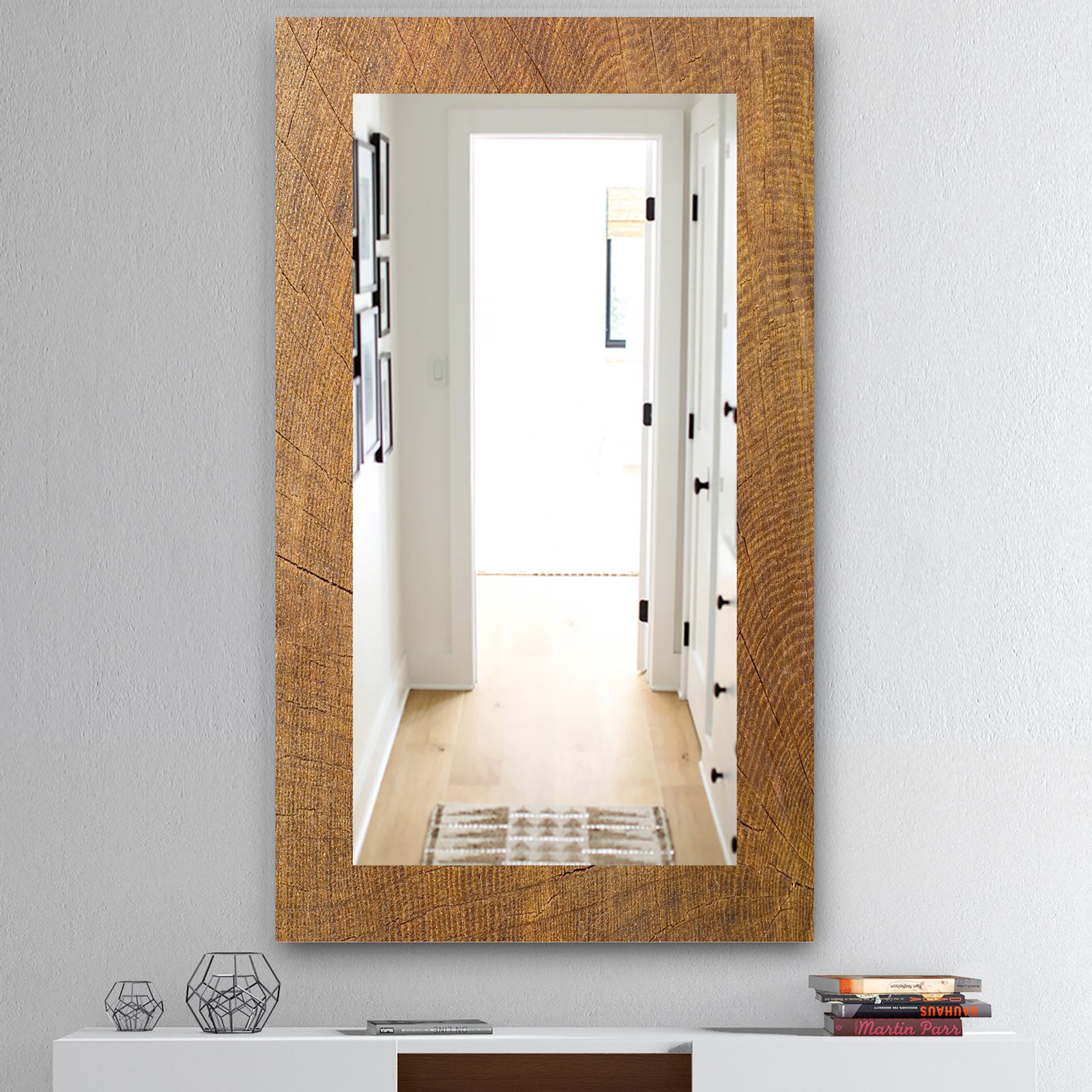 Wood II - Mid-Century Mirror - Wall Mirror