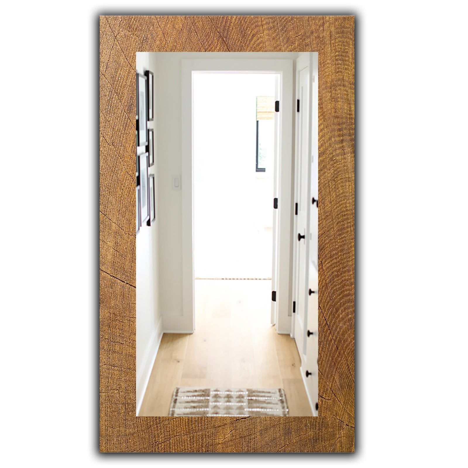 Wood II - Mid-Century Mirror - Wall Mirror