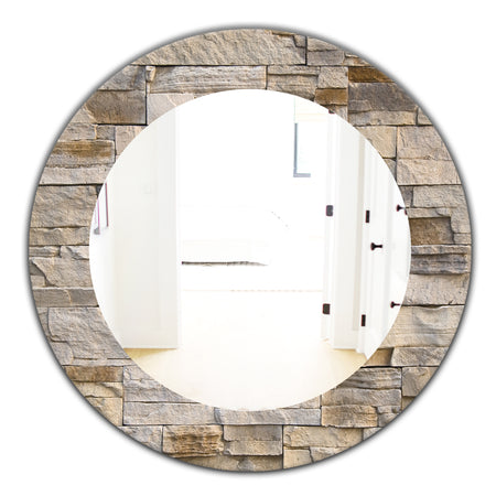 Stone 1 - Modern Mirror - Oval or Round Wall Mirror