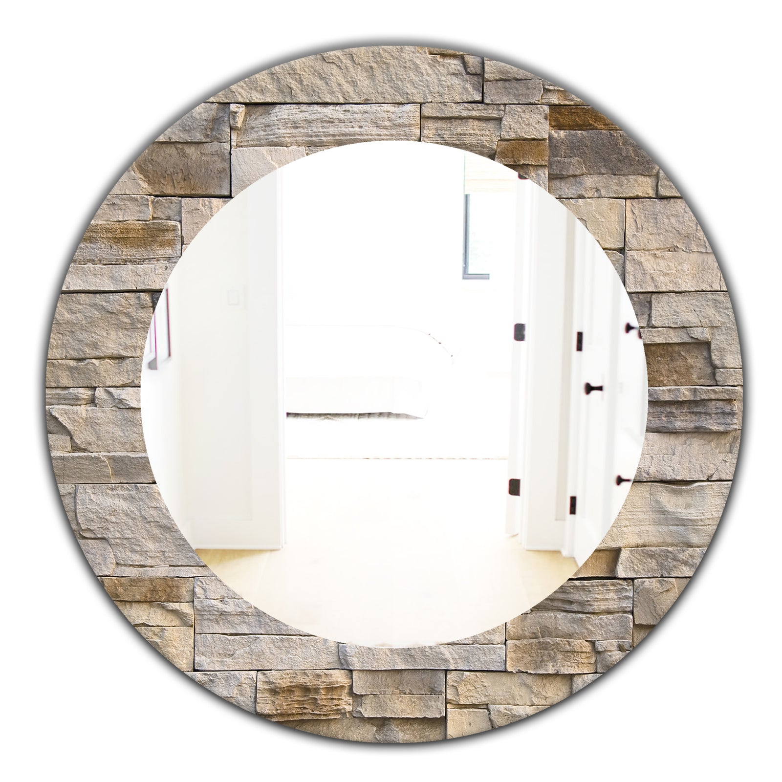 Stone 1 - Modern Mirror - Oval or Round Wall Mirror