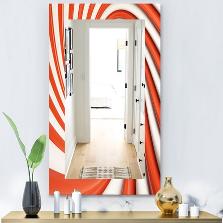 Orange Spiral - Modern Mirror - Wall Mirror
