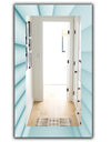 Light Blue Waves 1 - Modern Mirror - Wall Mirror