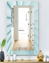 Light Blue Waves 1 - Modern Mirror - Wall Mirror