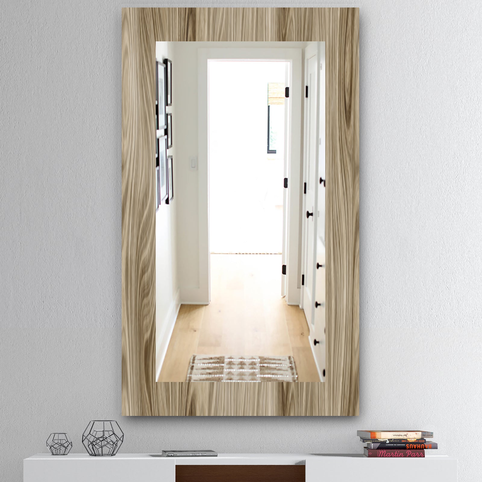 Wood III - Mid-Century Mirror - Wall Mirror