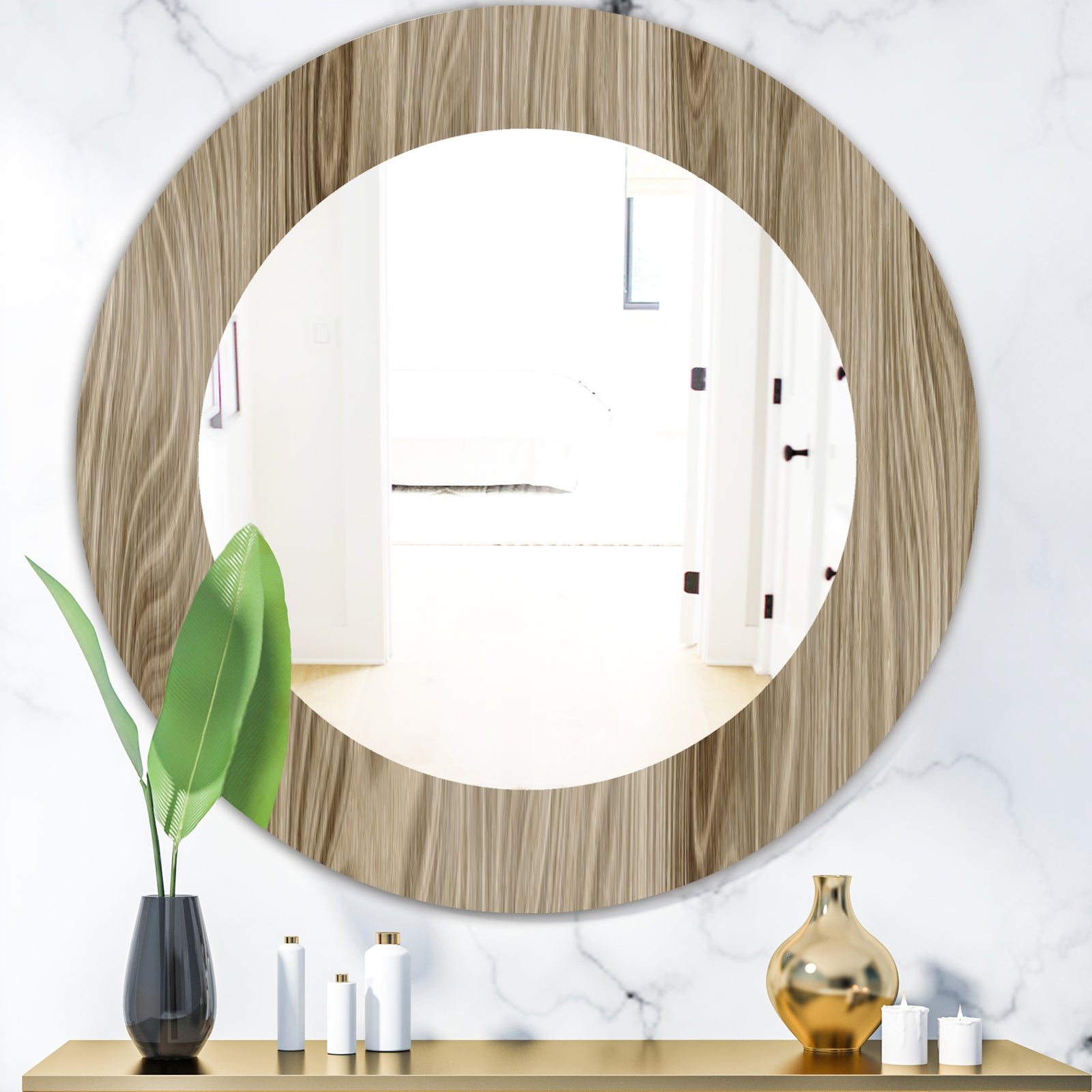 Porch & Den 'Wood III - Mid-Century Mirror