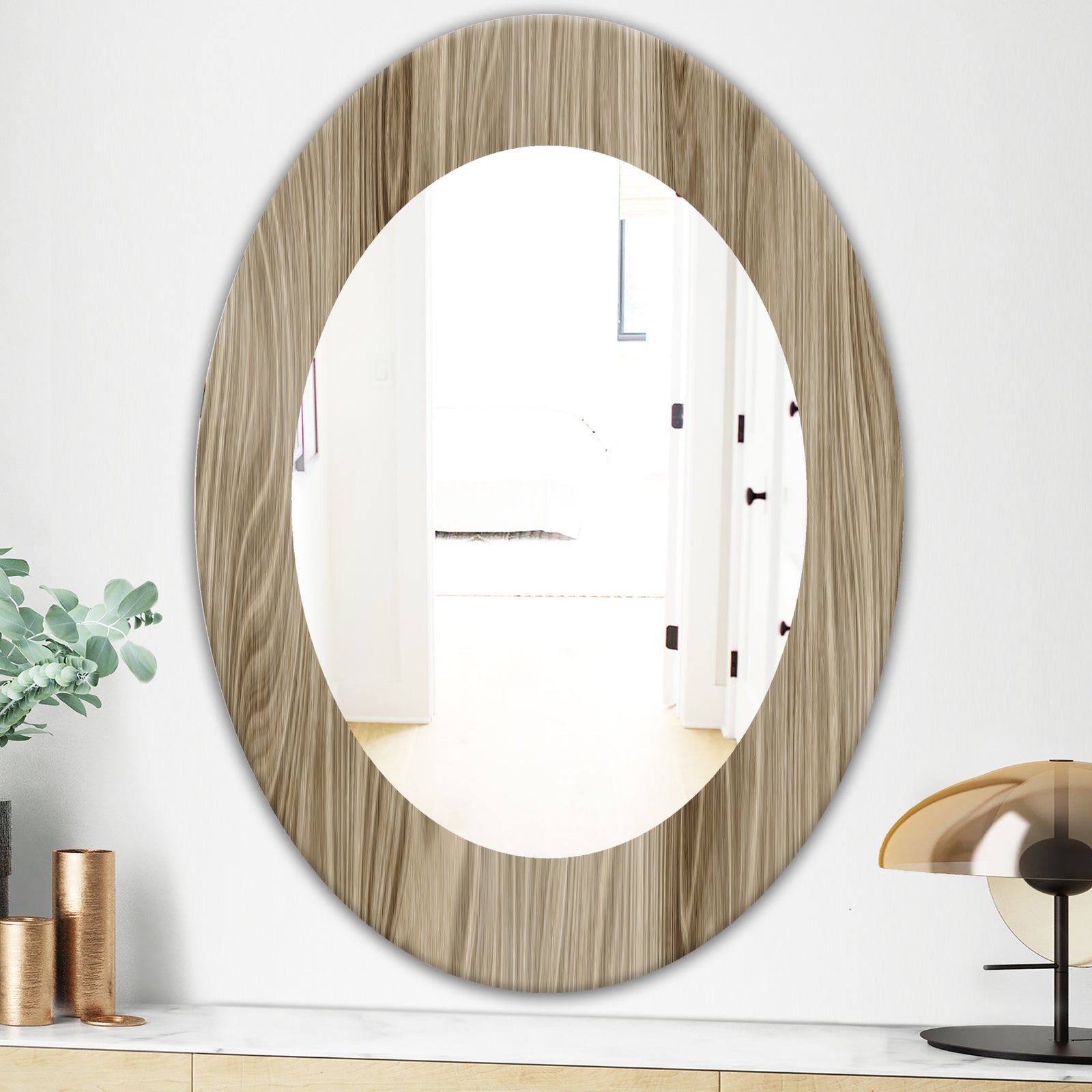 Porch & Den 'Wood III - Mid-Century Mirror